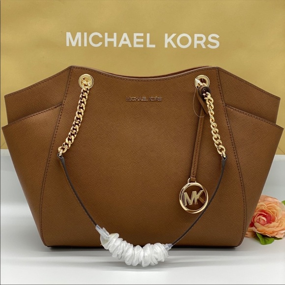 MICHAEL KORS LG CHAIN SHOULDER TOTE LUGGAGE - Picture 6 of 16